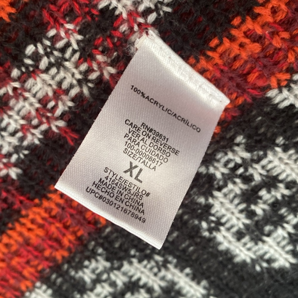My Michelle, XL, sweater cardigan with Aztec print and fringe - Picture 4 of 7